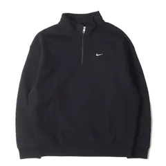【美品】NIKE ナイキ スウェット ブラック 黒 サイズ:XL | 22AW スウッシュ刺繍 ハーフジップ スウェットシャツ (AS M NK SOLO SWSH HW BB QZ TOP) | トップス トレーナー【メンズ】【中古】