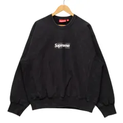 SUPREME シュプリーム 25SS Washed Box Logo Crewneck ウォッシュド ボックスロゴ スウェット ブラック サイズ L 正規品 / 45034