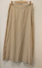 M2　ギャップ　Gap　スカート　ロングスカート　サイズ4　Sサイズ　ベージュ系　綿麻素材
