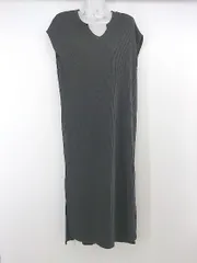 ◇ CIAOPANIC TYPY チャオパニックティピー Vネック 半袖 膝下丈 ニットワンピース サイズONE グレー系 レディース P  【中古】 【1212050003088】