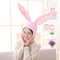 新品 ウサギ 被り物 コスプレ うさ耳 キャップ うさぎ 男女兼用 送料込み