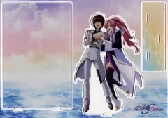 【中古】アクリルスタンド・アクリルパネル [単品] キラ・ヤマト＆ラクス・クライン キャラクターデザイン平井久司描きおろしイラスト使用 アクリルジオラマ 「Blu-ray 機動戦士ガンダムSEED FREEDOM 特装限定版 アニメイト限定セット」 同梱特典