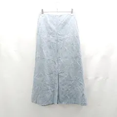 ◇ ⊂ BEAMS ビームス ロング タイト スカート サイズ36 サックスブルー レディース E  【1503060040072】