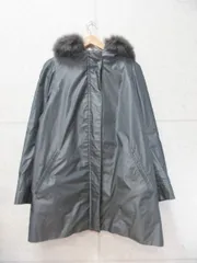 9AV. junko shimada 49アヴェニュージュンコシマダ ジャケット 長袖 無地 フォックスファー ファー取り外し可能 ライナー取り外し可能 グレー系 38サイズのサムネイル