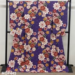 無形文化財 山下八百子 黄八丈 草木染 正絹 ラベル付き 躾糸付き K563