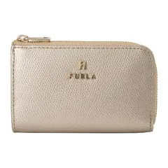 新品 フルラ FURLA キーケース カメリア シャンパン