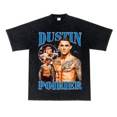 格闘技 ダスティン ポイエー Dustin Poirier UFC ヴィンテージ加工 コットン 半袖 Tシャツ 男女兼用 S～3XL