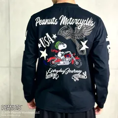 FLAG STAFF SNOOPY コラボ ロンT 451085 フラッグスタッフ スヌーピー 長袖Tシャツ ロングTEE 刺繍