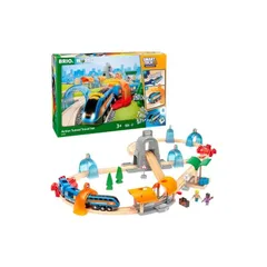 BRIO (ブリオ) スマートテックサウンド DXセット [全37ピース] 3歳~ (電動車両 電車 おもちゃ 木製 レール)