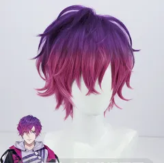 にじさんじ EN 浮奇・ヴィオレタ ウィッグ コスプレウィッグ バーチャルYouTuber VTuber Uki Violeta (浮奇