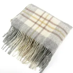 アンタイトル ストール マフラー チェック柄 ブランド レディース グレー UNTITLED 【中古】