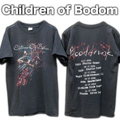00s Children of Bodom Blooddrink 2008ジャパンツアーTシャツ Sサイズ チルドレンオブボドム チルボド バンドT ロックT メタル ヘビメタ サンフェード