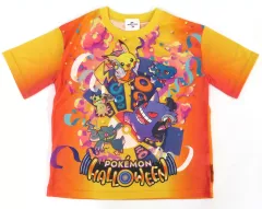 【中古】Tシャツ 集合 キッズTシャツ オレンジ 130サイズ 「ポケットモンスター ポケモン・ジャンピン・ハロウィーン・パーティ2024」 ユニバーサル・スタジオ・ジャパン限定