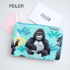 フェイラー ラブラリー L字ポーチ タオルハンカチ 限定 セット ゴリラ