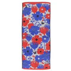 【メール便】ムーミン フェイスタオル ジャガードロングタオル オーガニックコットン クッキア 北欧 丸眞 汗拭きタオル キャラクター グッズ 