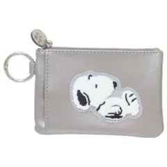 【メール便】スヌーピー パスポーチ コイン＆パスケース Get up ピーナッツ カミオジャパン プレゼント キャラクター グッズ 