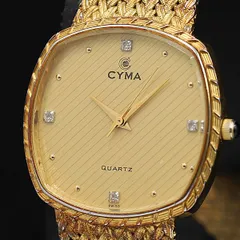 CYMA シーマ 腕時計 604SP クォーツ ゴールド 長期保管品電池切現状 楽天市場】CYMA シーマ 腕時計 ゴールド×ゴールド SS クォーツ