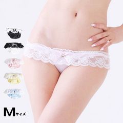 ラポーム スキャンティ 極浅 極小 ローライズ スキャンティー セクシーショーツ レディース セクシーランジェリー インゴム ロリパン 半尻 ショーツ フリルレース セクシー 下着 レディース 女性 パンティ 日本製 Mサイズ 117086