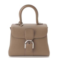 【デルヴォー】Delvaux　ブリヨンPM ロデオカーフ 2wayハンドバッグ AA0569AAU028JPA トープ 【中古】【鑑定済・正規品保証】200586