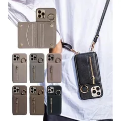 shinyle スマホケース ショルダー iphone11 iphoneXR スマホ ショルダー 携帯ケース ストラップ付き 背面カード収納 リング付き マグネットホック 付き 背面手帳型 ケース レザー ショルダー 0