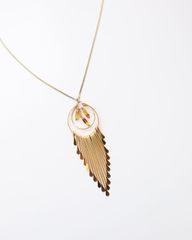 unique design charm gold color vintage neckalce エスニック デザイン ユニーク チャーム ゴールドカラー vintage ネックレス