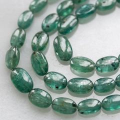 【レアカラー】【約10cm】エメラルド グリーン カイヤナイト スムースオーバル★ANAM gems