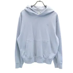 adidas Originals アディダスオリジナルス トレフォイルロゴ 長袖 スウェットパーカー M ブルーグレー メンズ 古着
