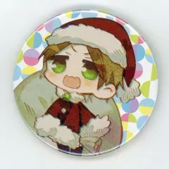 【中古】バッジ・ピンズ うらたぬき(サンタ/背景丸) 缶バッジ 「そらまふうらさかのふゆやすみ！～クリスマス会～ ～新年会～」 缶バッジくじ景品