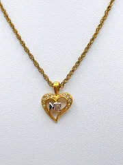 NINARICCI/ニナリッチ　ネックレス　ペンダント　ハートモチーフ　ラインストーン　ゴールド/Gold　レディースアクセサリー　TR046