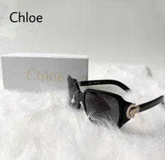 【美品】Chloé クロエ　サングラス ブラック Chloe クロエ サングラス レディース ブランド アイウェア UVカット