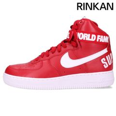 ナイキ ×シュプリーム SUPREME  AIR FORCE 1 HIGH SUPREME SP 698696-610 エアフォース1ハイスニーカー メンズ 26cm
