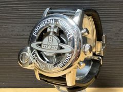 電池交換済】vivienne ヴィヴィアン MAN 腕時計 CAGE シルバー - メルカリ