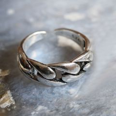 リング シルバー925刻印 ファングバイト メキシカン ヴィンテージ