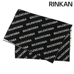 バレンシアガ 719583 T1660 ロゴ総柄マフラー メンズ - メルカリ 