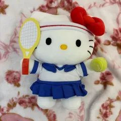ハローキティ　テニス　ぬいぐるみ　サンリオ　レア Tao様 ハローキティ2002キティマスコットスポーツ キティテニス - メルカリ