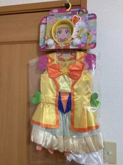 プリキュア　新品　変身プリチューム　衣装　キュアスパークル　カチューシャ　２点