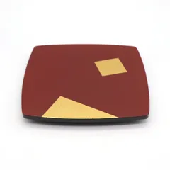 昭和レトロ・自宅蔵出し✴︎津軽塗・七々子塗・丸盆・未使用　✴︎ 昭和レトロ・自宅蔵出し✴︎津軽塗・七々子塗・丸盆・未使用