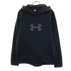UNDER ARMOUR アンダーアーマー 長袖 パーカー SM ブラック 裏起毛 レディース 古着