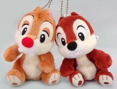 [중고] 봉제인형 칩 & 데일 봉제인형 배지 세트 [디즈니] 도쿄 디즈니 리조트 한정