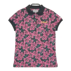 サイズ：0 JACK BUNNY ジャックバニー  半袖ポロシャツ 花柄 ピンク系 [240101219902]# ゴルフウェア レディース ストスト