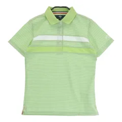 サイズ：S CALLAWAY キャロウェイ  半袖ポロシャツ ボーダー グリーン系 [240001165176] ゴルフウェア レディース ストスト