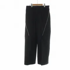 サルヴァトーレフェラガモ Salvatore Ferragamo ストレートパンツ ジップフライ ロゴ スラックス デザインジップ 46 M 黒 ブラック ■GY17 /MQのサムネイル