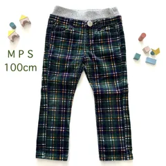 MPS キッズ　コーデュロイパンツ　チェック　100cm