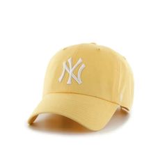 【新品・未使用】'47 6PANEL CAP (Yankees CLEAN UP) YELLOW フォーティーセブン 6パネルキャップ (ヤンキース クリーンアップ) イエロー