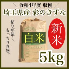 令和4年度 新米 送料無料  農家直送 埼玉県産 彩のきずな 5キロ 白米