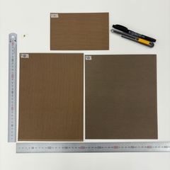 【建築模型材料】模型屋さんのクラフトシールセットB（木目　茶系）