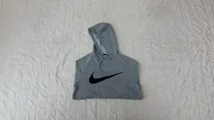 Nike(ナイキ） ー ドライフィット スウッシュ プルオーバー トレーナー フーディー パーカー グレー S