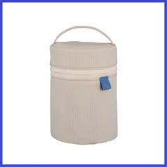 象印 スープジャーポーチ Sサイズ(250400ml用) 【持ち運びに便利】 保温力UP カトラリーポケット付き 本体丸洗いOK お弁当ポーチ エクリュベージュ SW-PC01-CM