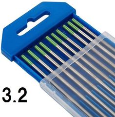 TIG溶接用 タングステン電極棒！ 純タン WP 3.2mm L150mm ピュアタングステン 50本