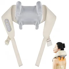 ネックケア 首 リラクゼーション器 加温・振動機能 新登場 首・肩・腰・背中・太ももネックリラックス コードレス type-c充電式 2種類のモード 3段階の強度調整 首元ケア 首元リフレッシュ 静音 簡単操作 リラックスグッズ 父の日 母の日 記念日 誕 0